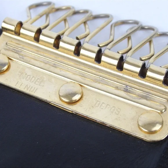 Authentic Fendi Brown and Black Key Holder - Picture 13 of 15
